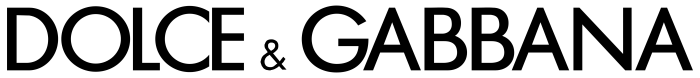 Dolce & Gabbana logo, white background, 5000x555