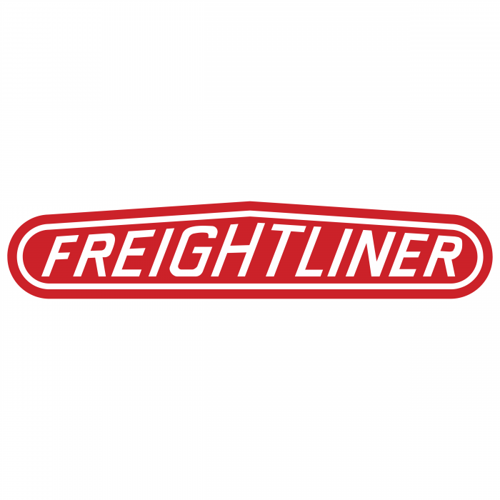 Freightliner logo trucks red