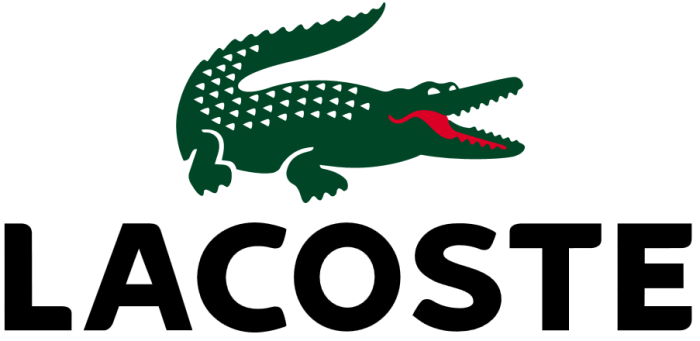 Lacoste logo, white bg