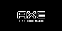 Axe logo and slogan, black color