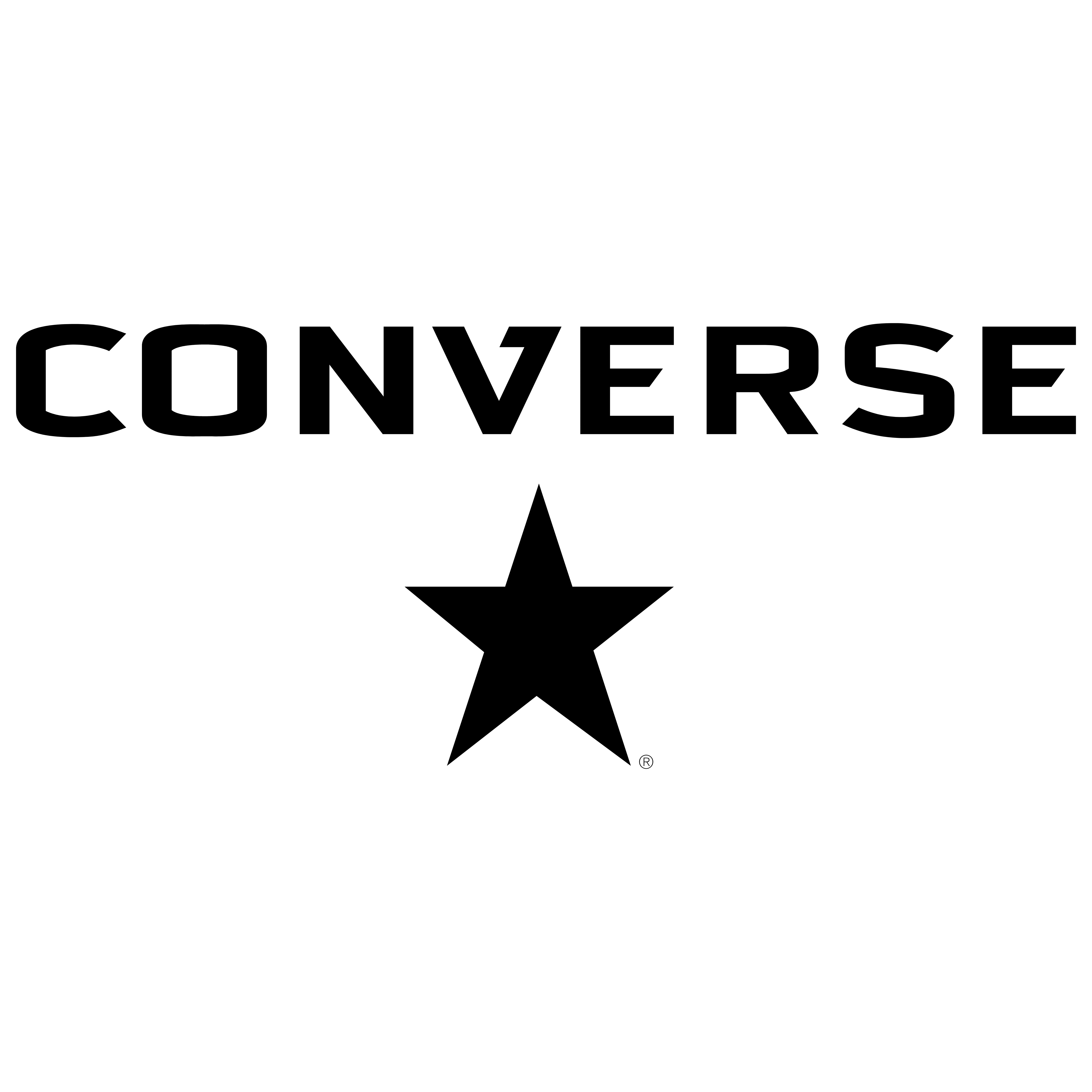 converse all star logo font