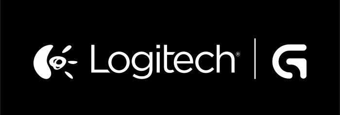 Logitech logo white