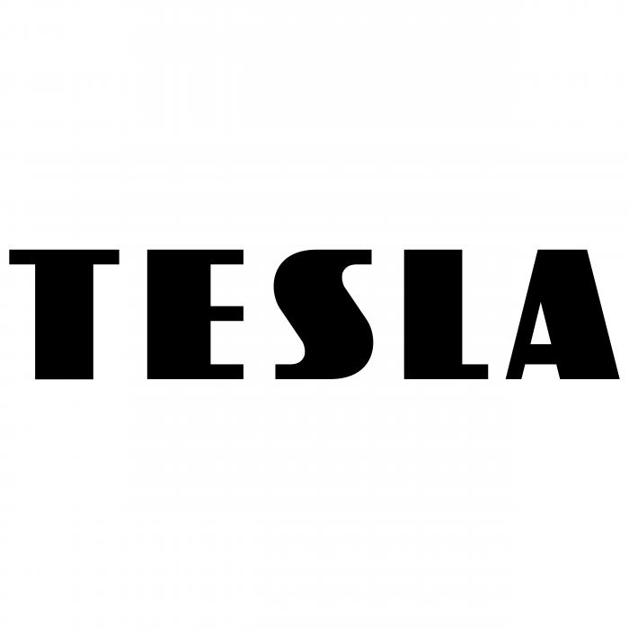 Tesla logo black