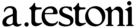 a.testoni logo. logotype. emblem