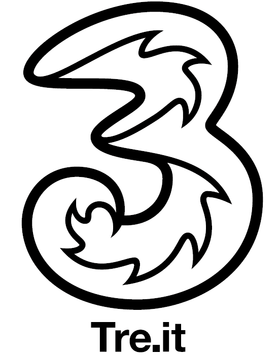 3 Italia, Tre logo, logotype