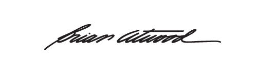 Brian Atwood logo, logotype