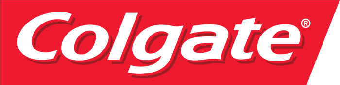 Colgate logo, logotype, red hue