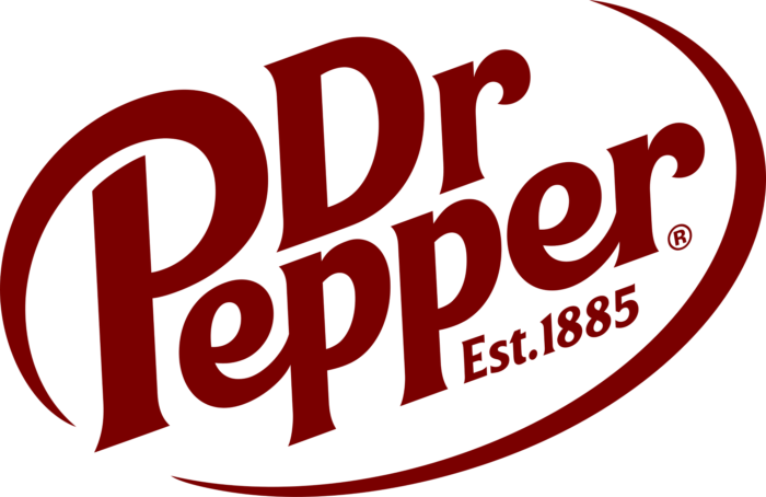 Dr Pepper logo, red