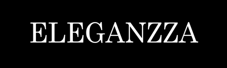 Eleganzza logo, wordmark, logotype, black