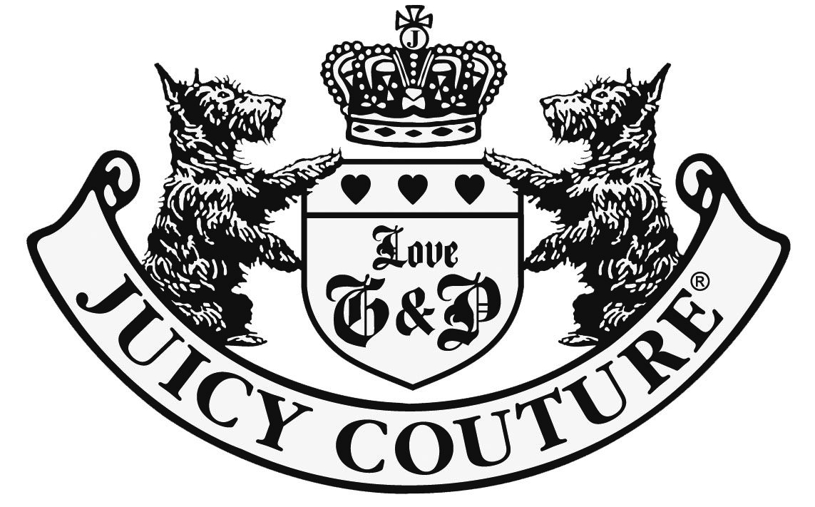 Juicy Couture logotype, logo, black
