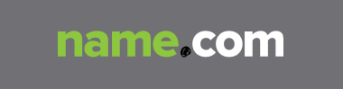 Name.com logo, gray