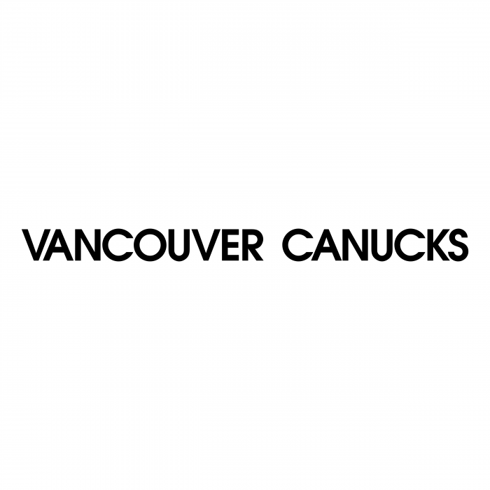 Vancouver Canucks logo black