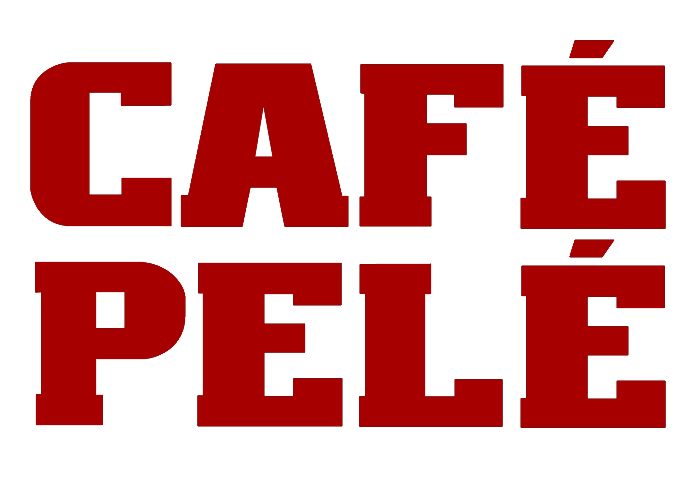 Café Pelé logo, red
