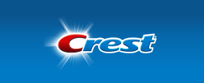 Crest logo, blue