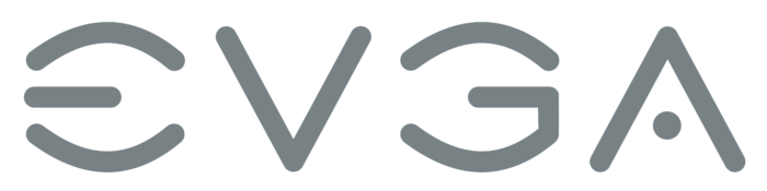 EVGA logo, logotype, gray