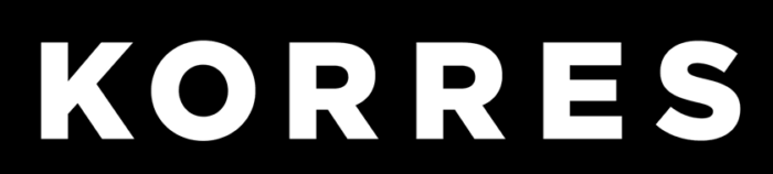 Korres logo, black
