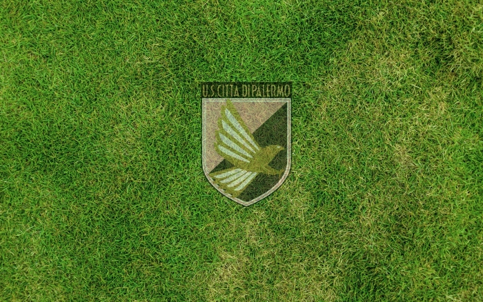 Palermo calcio club desktop wallpaper with logo - 1920x1200px