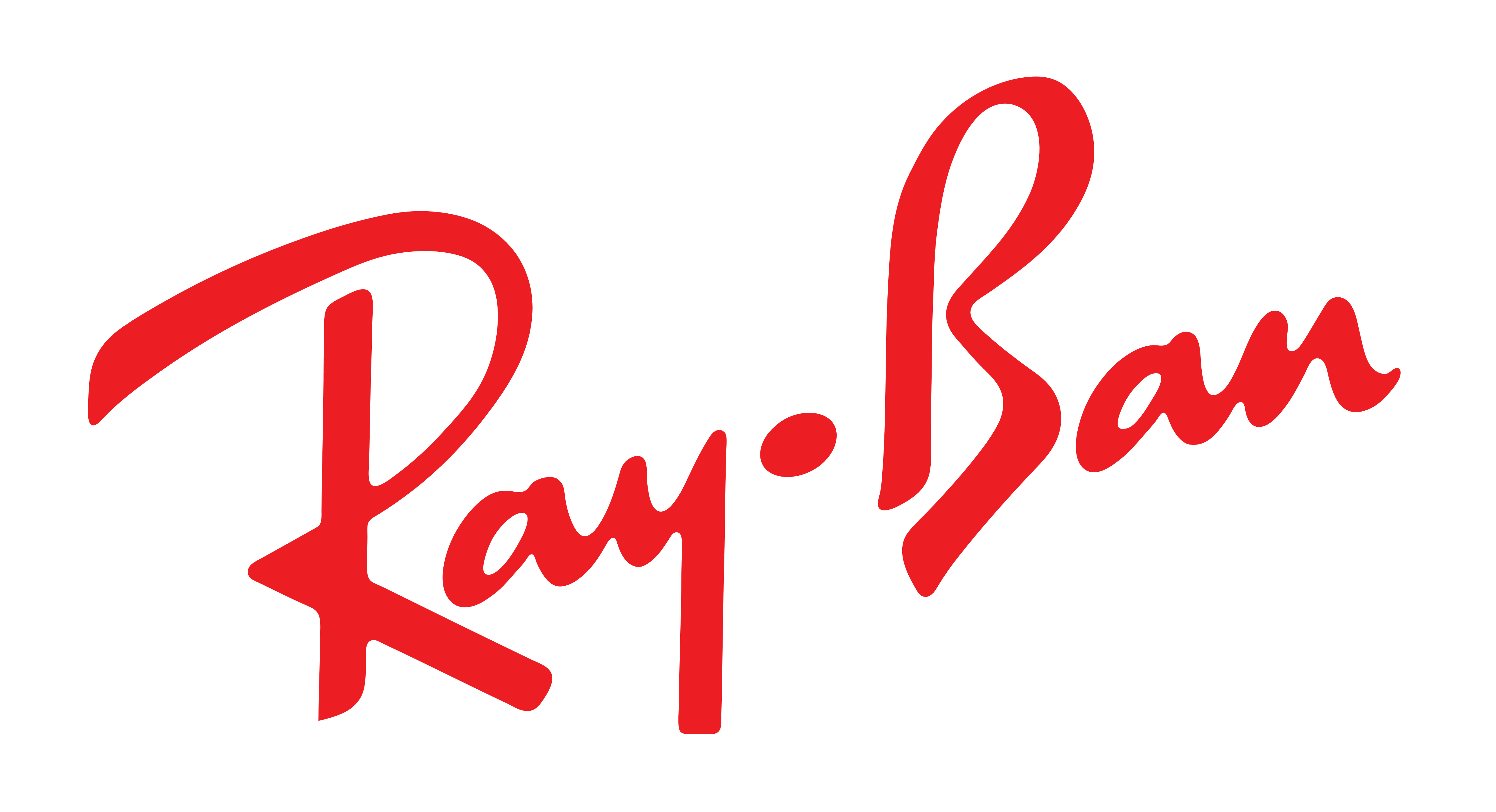 Ray-Ban logo, white-red.