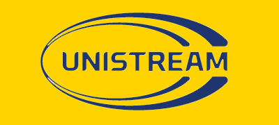 Unistream logo, yellow