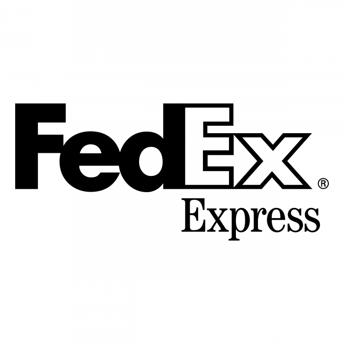 Fedex Express logo white