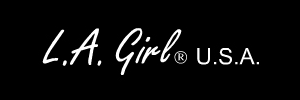 LA Girl USA Cosmetics logo, black