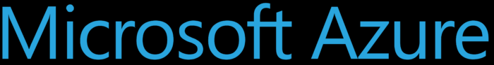 Microsoft Azure logo, black background