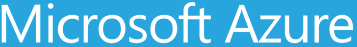Microsoft Azure logo, blue background