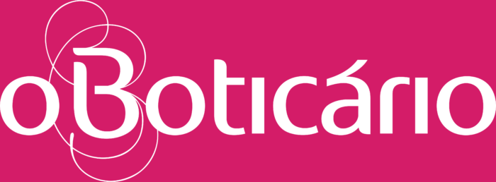 O Boticario logo, pink background