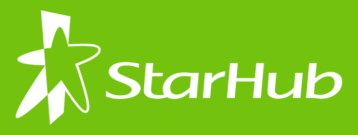 Starhub logo, green background