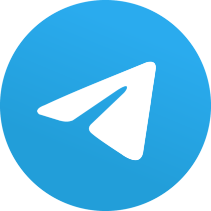 Telegram 5.x version (2019) Logo