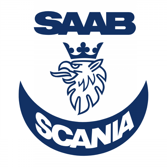 Saab Scania logo blue