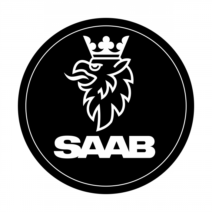 Saab logo black circle