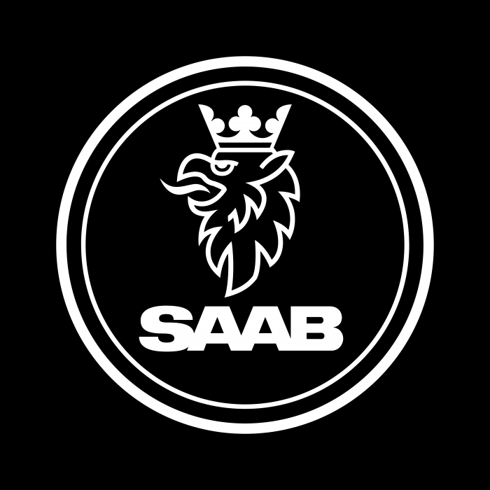 Saab logo black cube