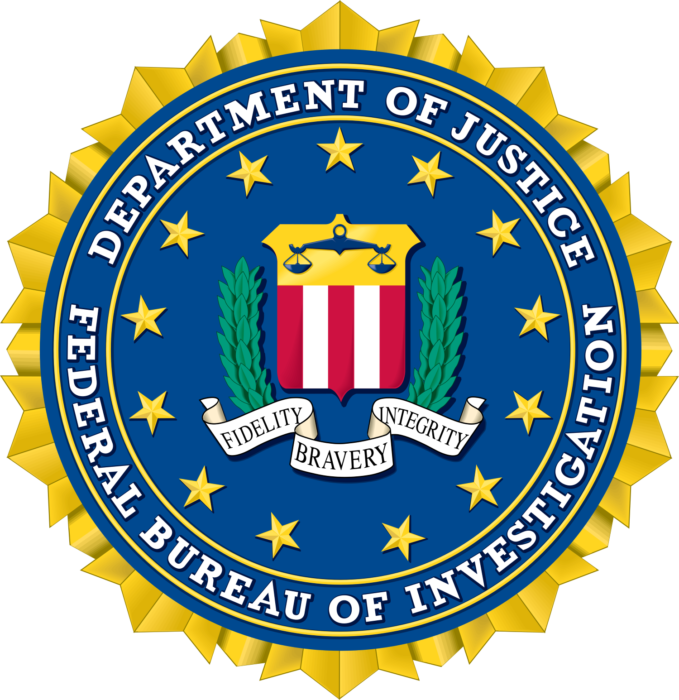 FBI logo, seal of the Federal Bureau of Investigation