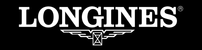 Longines logo, black background