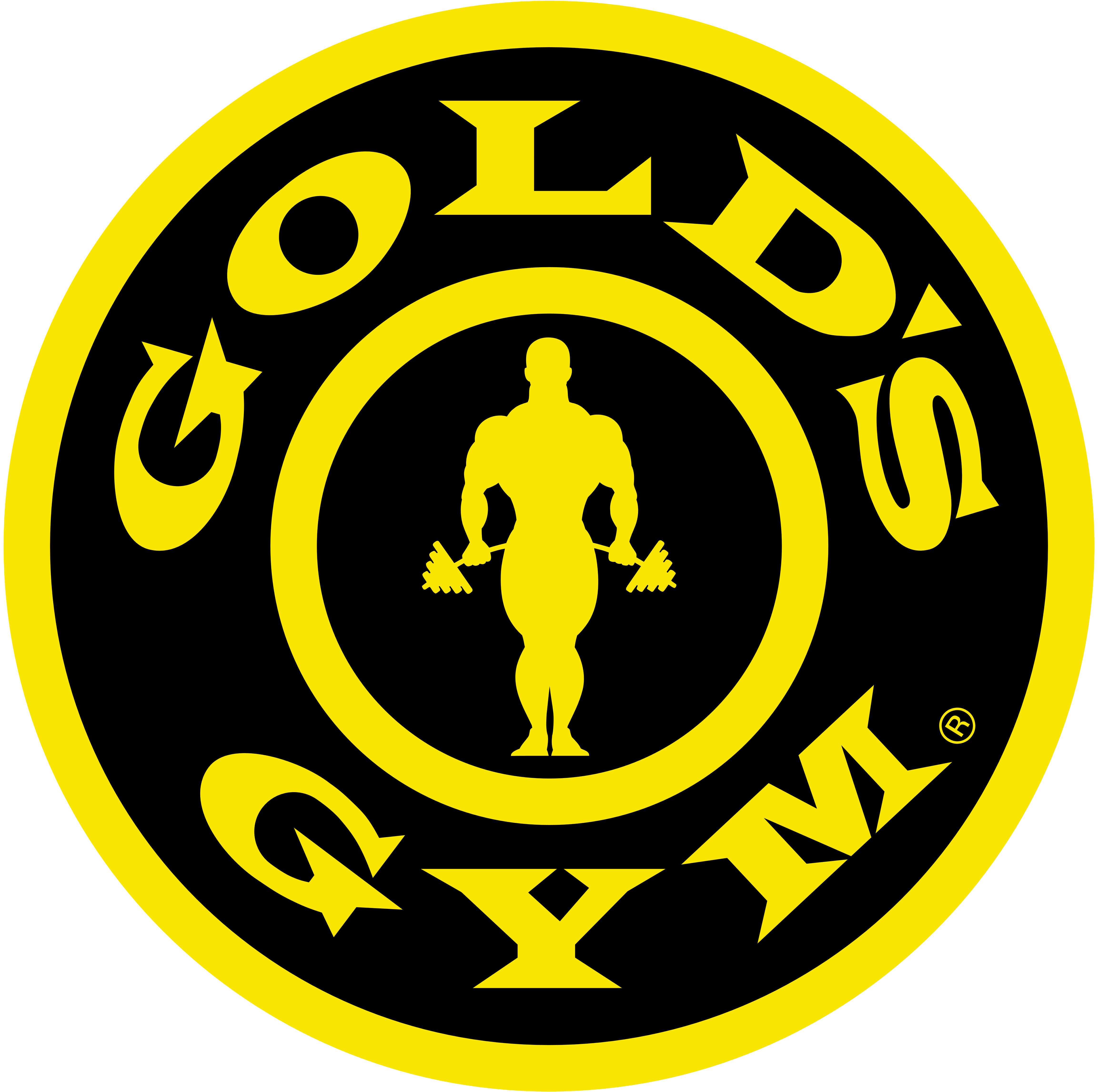 world gym logo vector