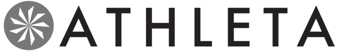 Athleta logo, gray