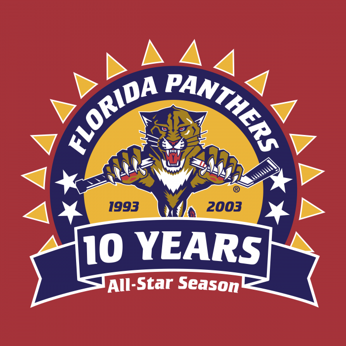 Florida Panthers 10 years logo