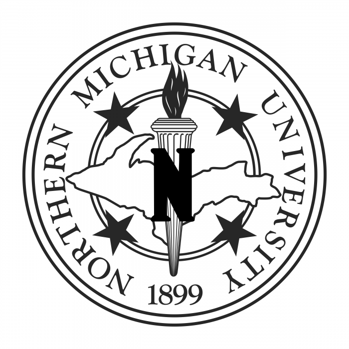 Northern Michigan University logo black