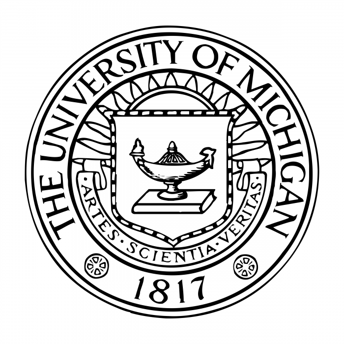 University of Michigan logo black