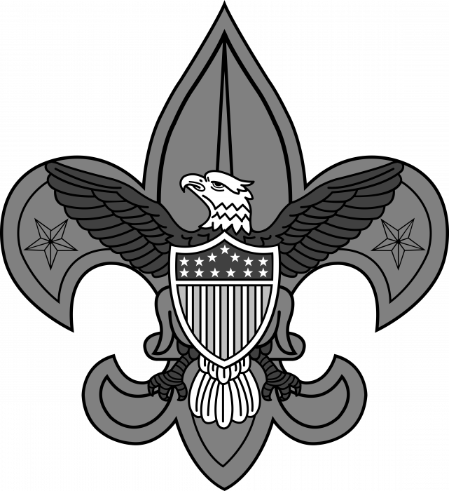 Boy Scouts logo grey