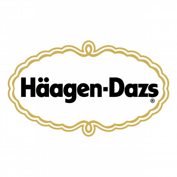 Haagen Dazs logo gold