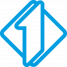 Italia 1 logo blue