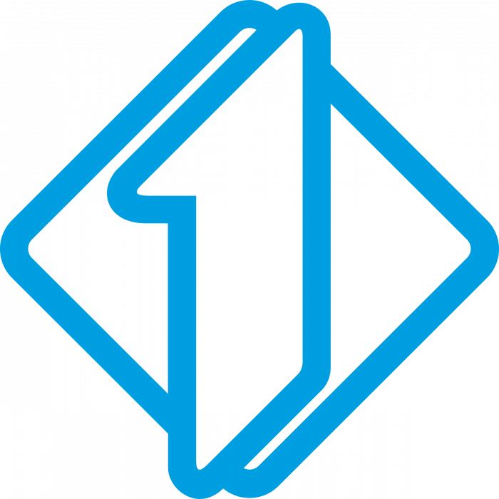 Italia 1 logo blue