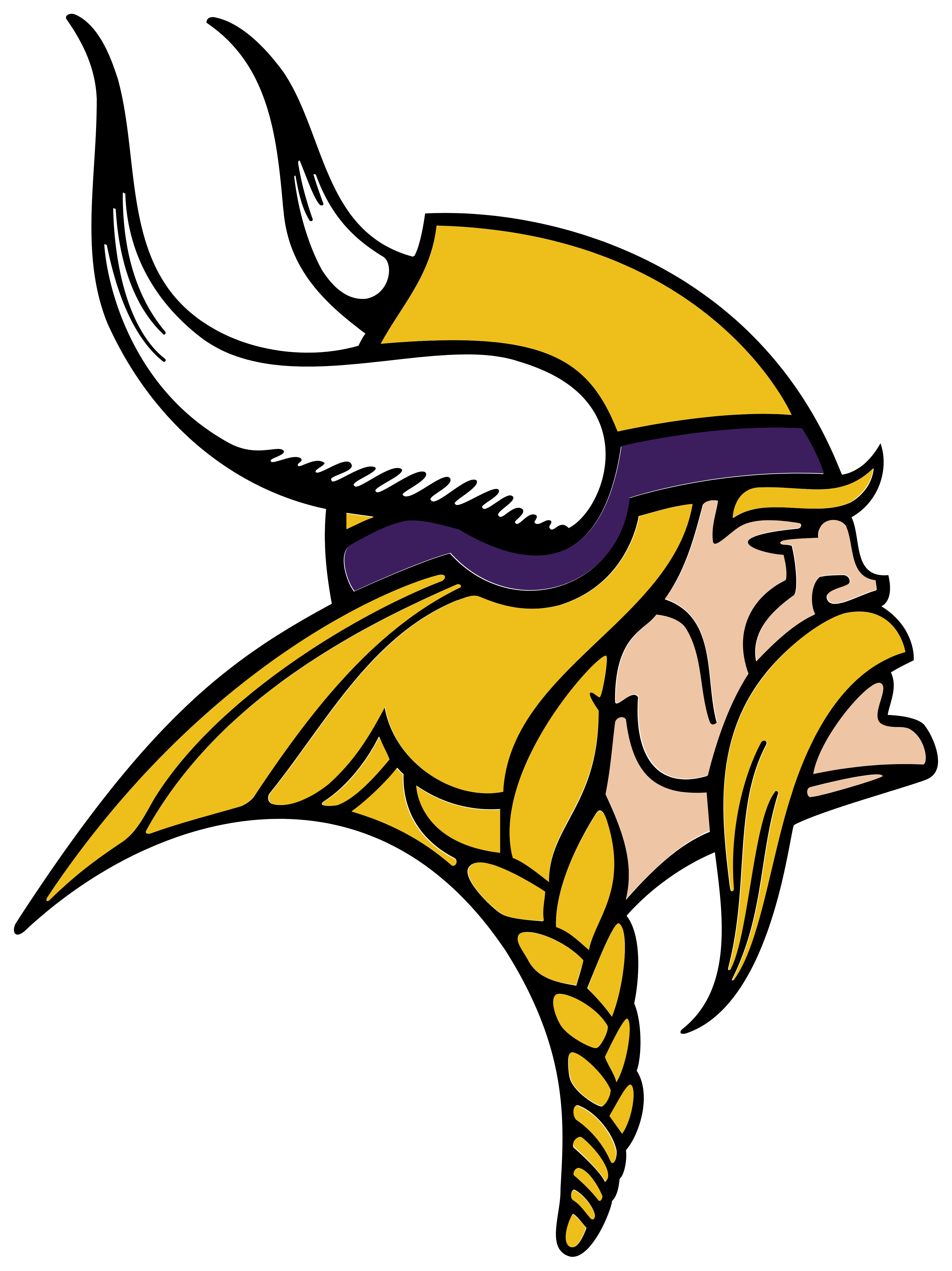 Minnesota Viking Mascot Logo