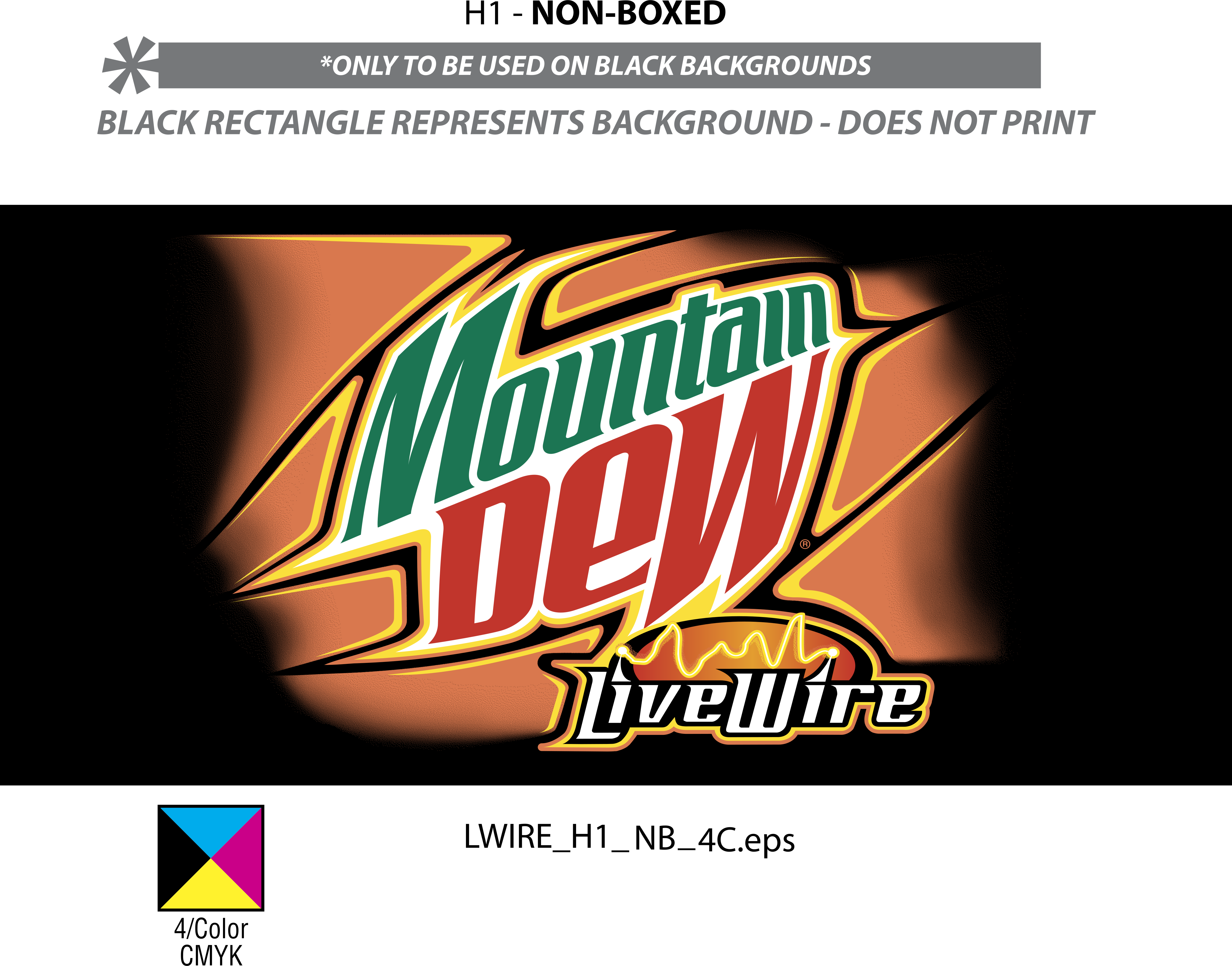 mountain dew logo black background