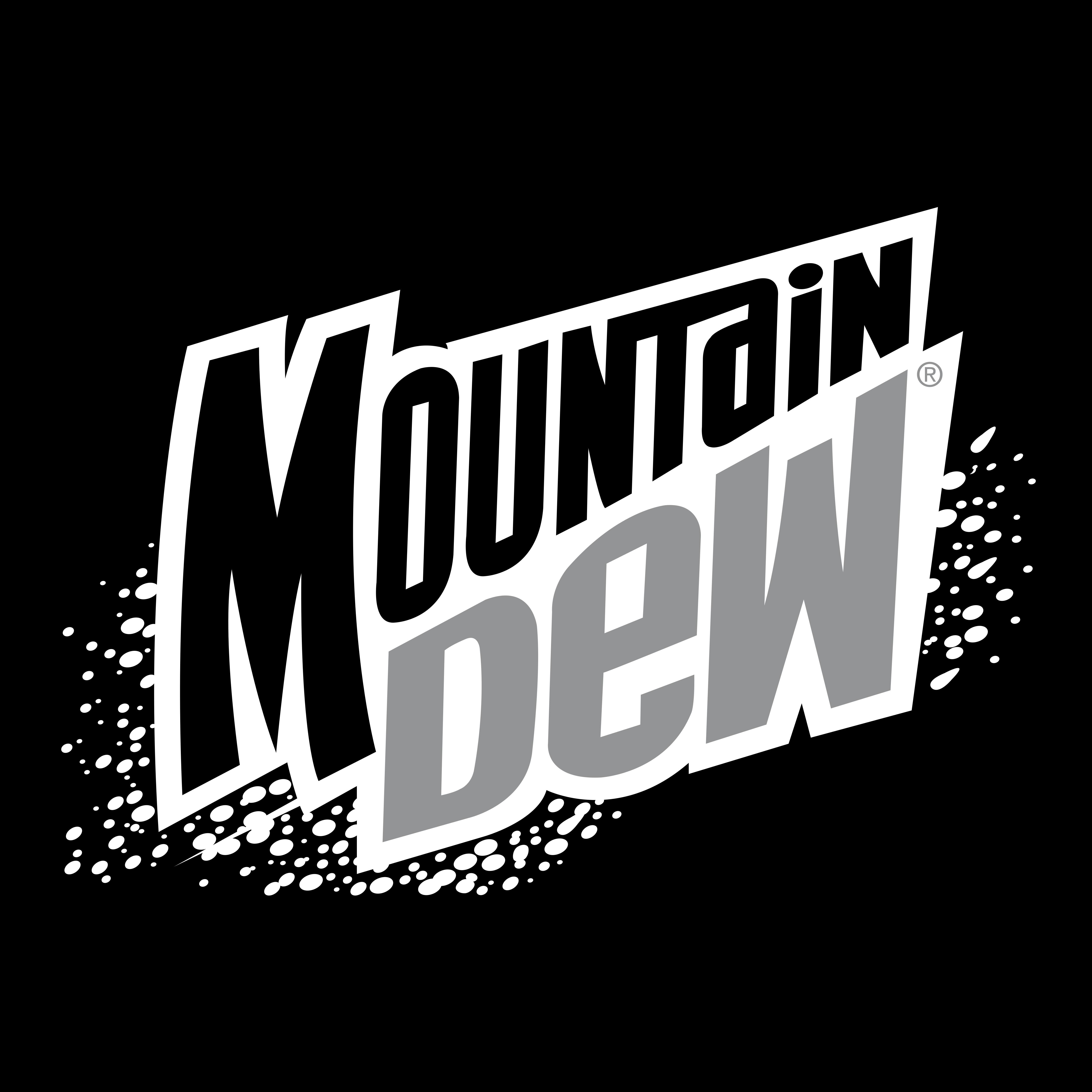 Mountain Dew logo black, SVG.