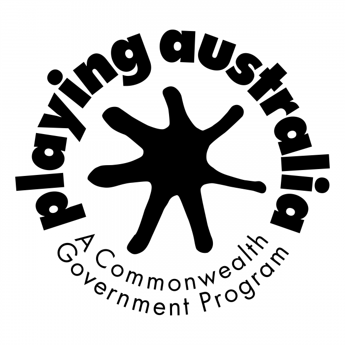 Playing Australia logo black