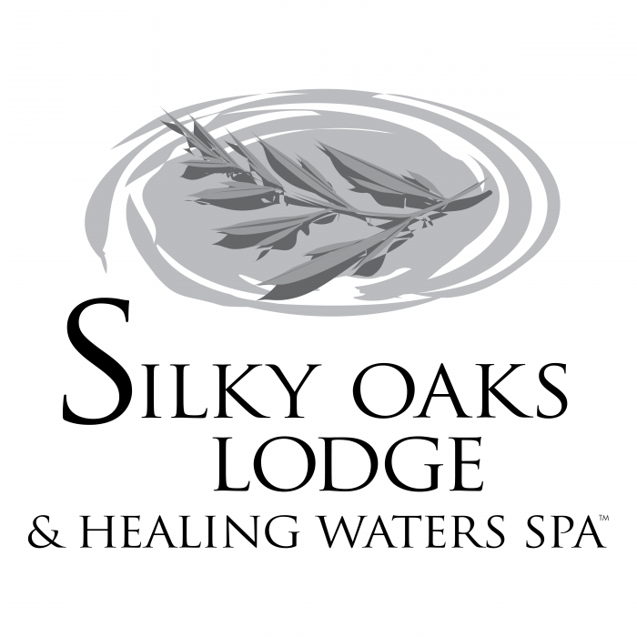Silky Oaks Lodge logo grey