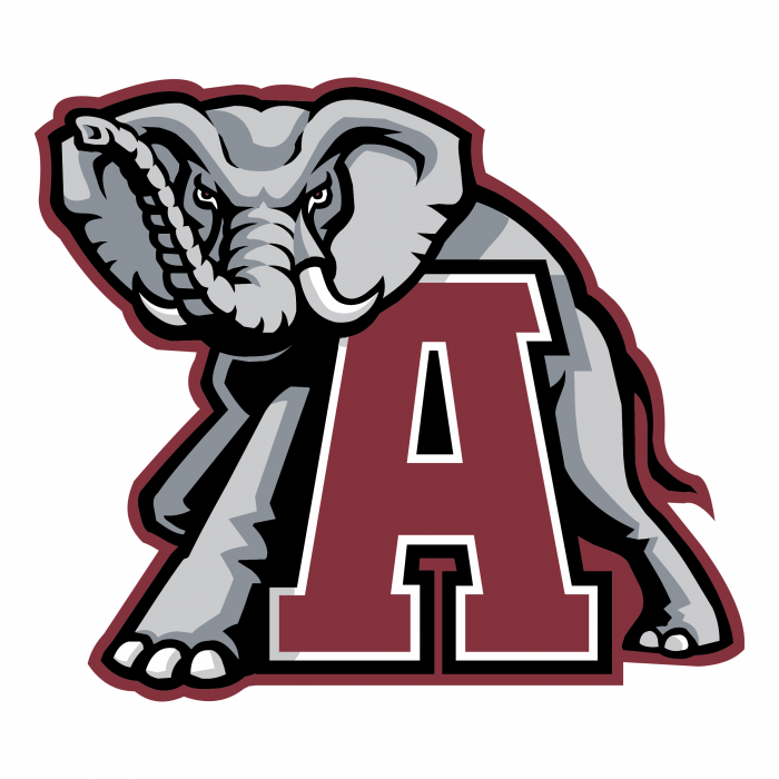 A Crimson Tide logo elephant